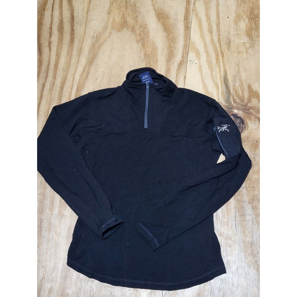 Arc'teryx Rho Black Half-Zip Lightweight Women's Hoodie